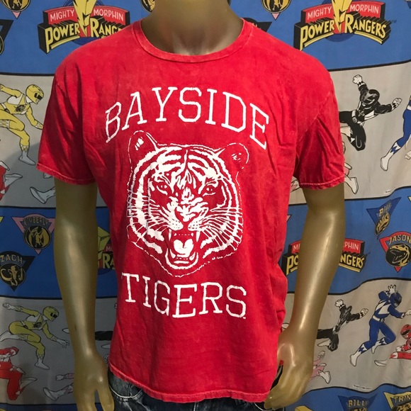 Saved By the Bell Bayside Tigers T-shirt Tee L